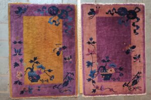 A pair of Chinese Beijing Rugs (signed)