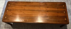 MCM Lane Walnut and Oak tables