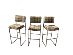 A Set of Bar Stools or Counter Height Chairs made by Chromcraft