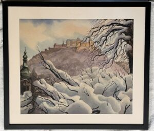 Painting by Jack Grue  (1896-1956) of Ukraine
