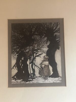 Arthur Rackham Illustrations from Peter Pan in Kensington Gardens, Framed.