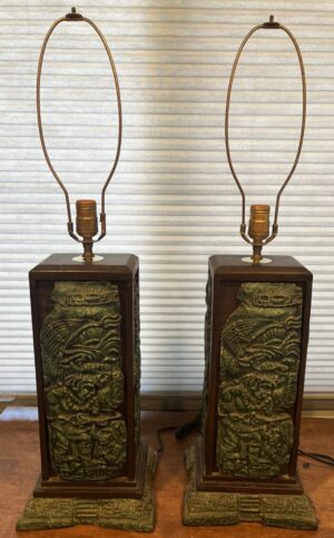 Pair of MCM Mexican Table Lamps by Zarebski