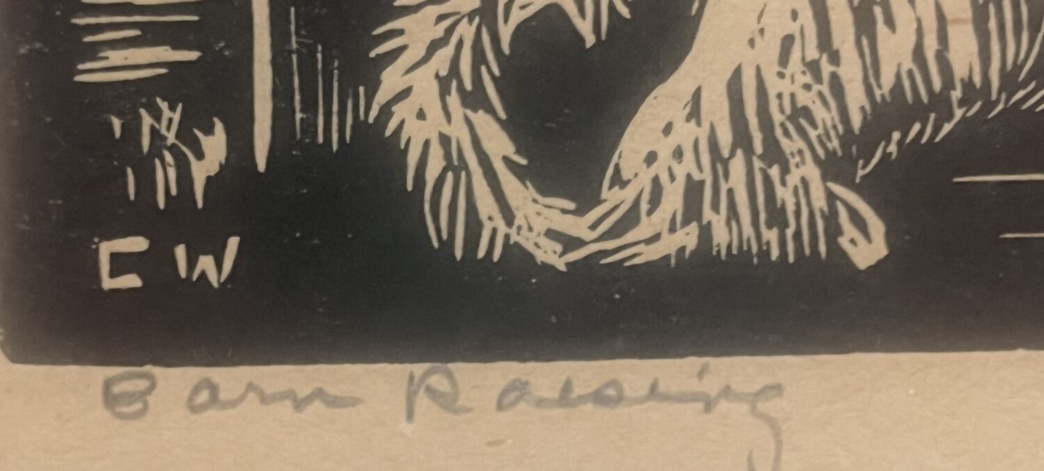 Woodcut on Paper by Cora M. Willett (American, 1908–1992) - Image 2