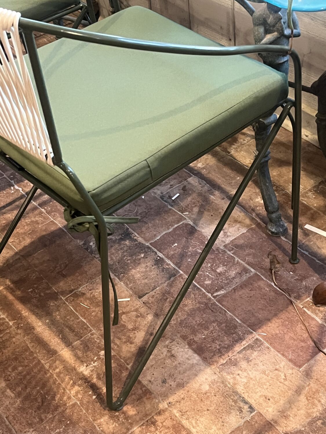 Mid-Century Modern Wrought Iron Patio Chairs (Set of 2) - Image 5